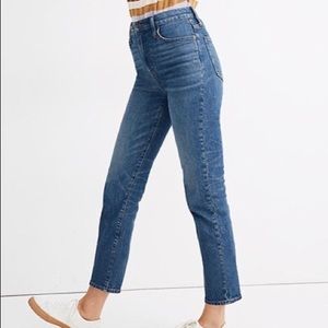 High rise classic straight jeans
